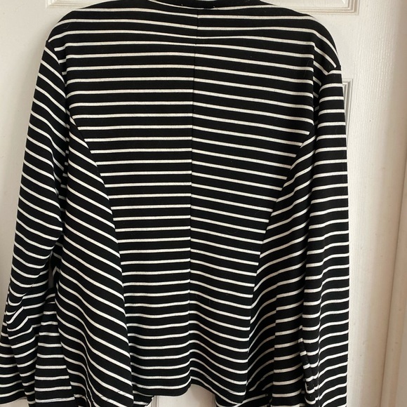 Striped Plus Size Blazer - Picture 2 of 2